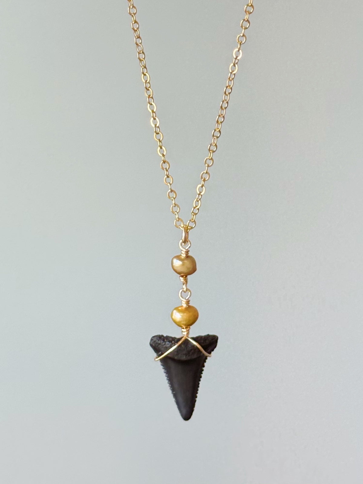 Gold Filled Great White Pearl Necklace