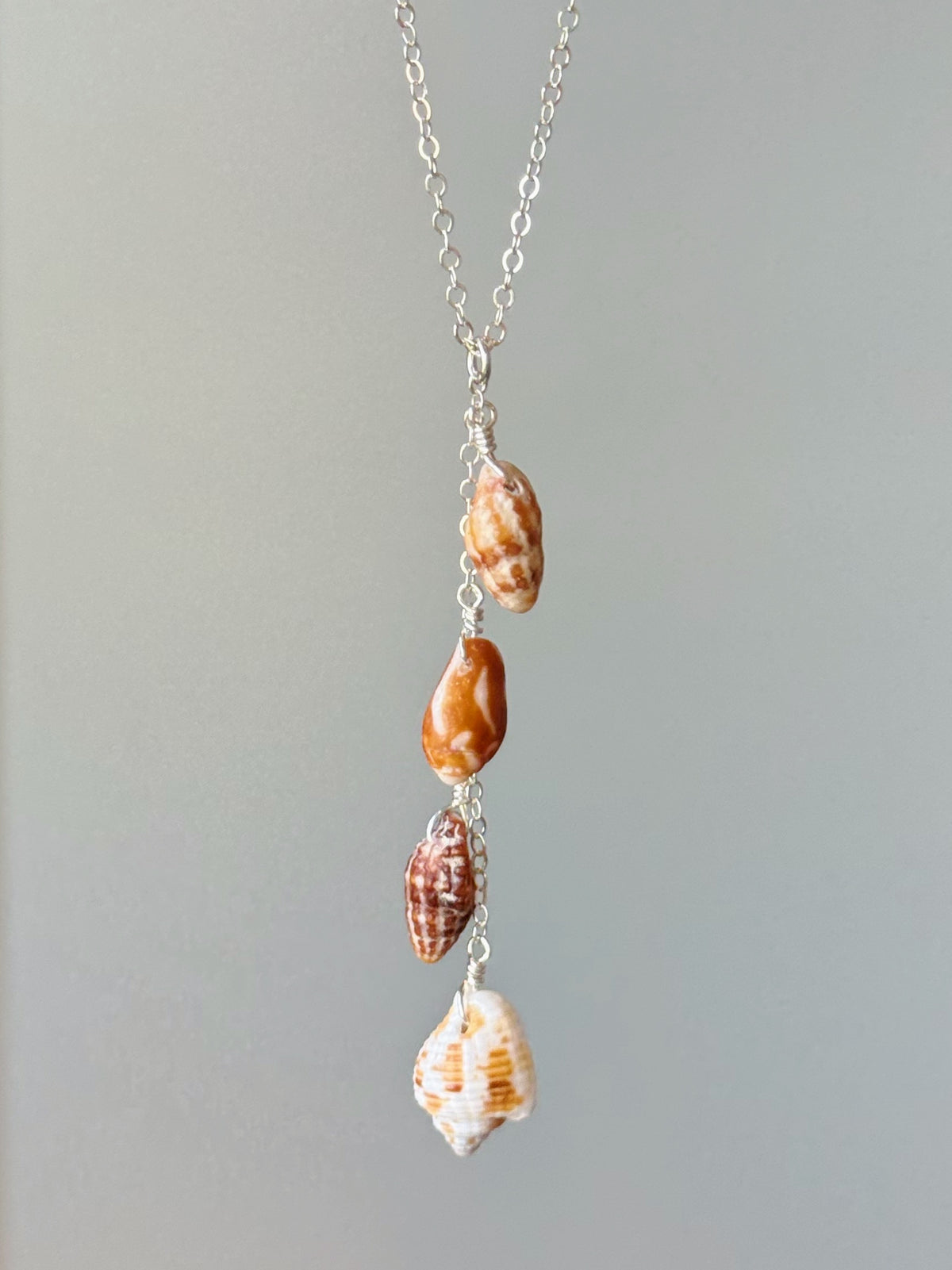 Sterling Silver Autumn Tide Drop Necklace
