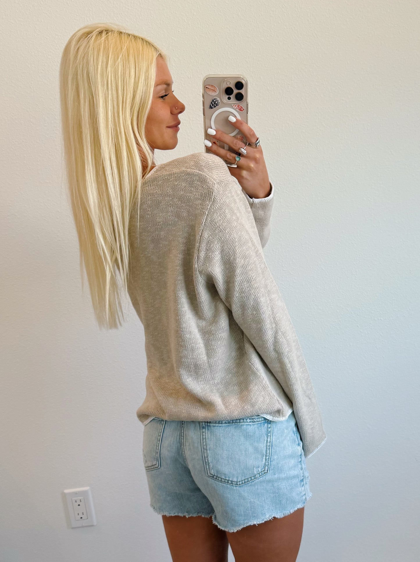 Contrast Stitch Sweater