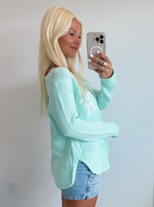 Beach Lightweight V Neck Sweater
