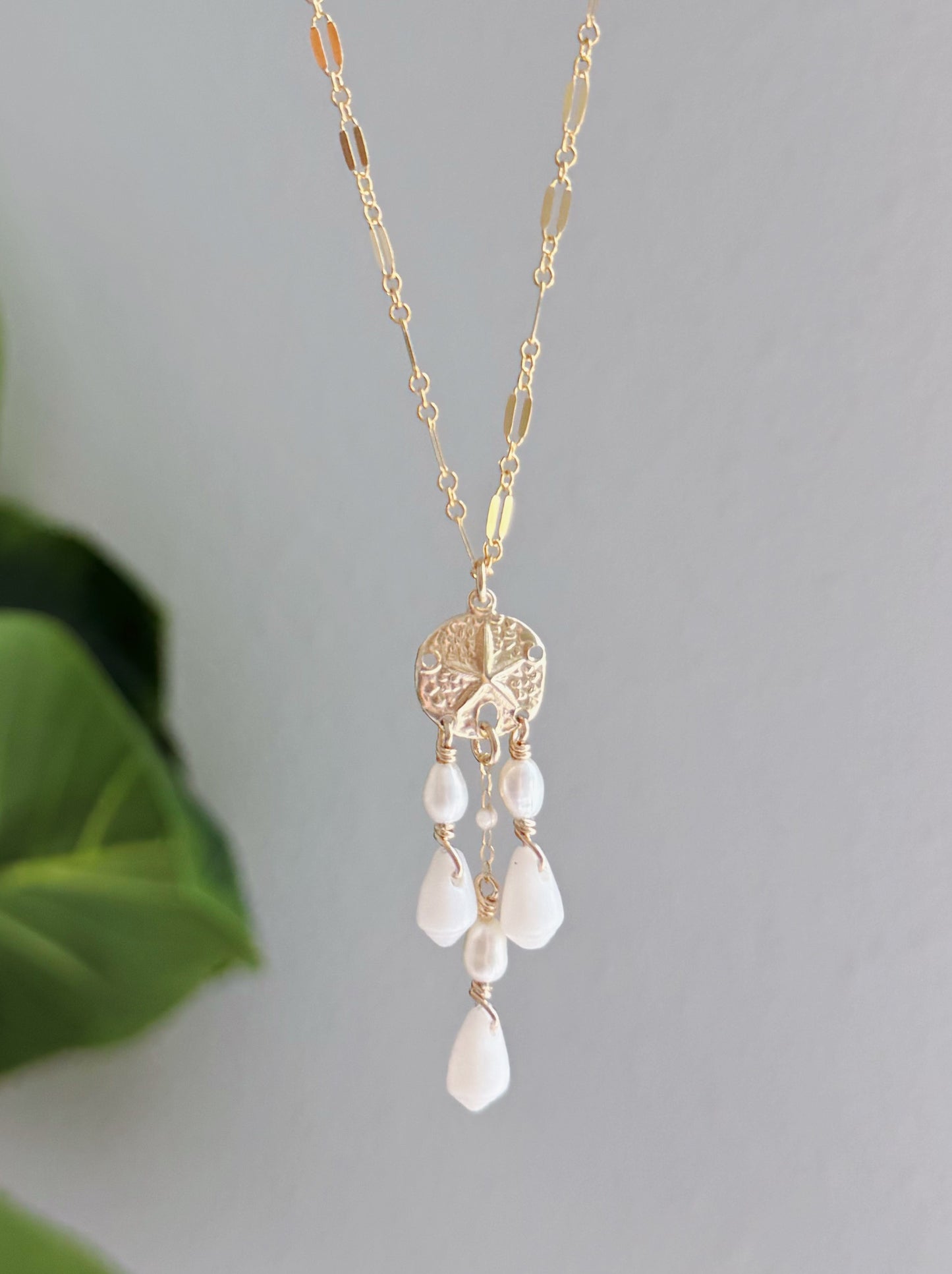 Sparkle Beach Dreamcatcher Cone Shell Necklace (Gold Filled or Sterling Silver)
