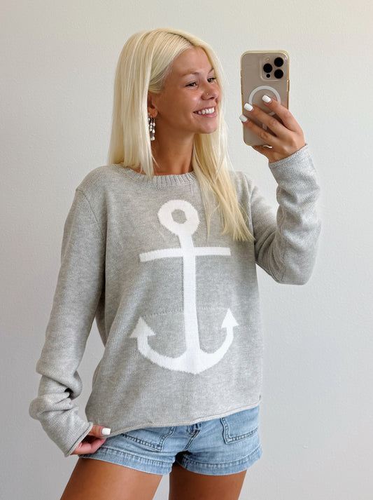 Silver Anchor Lightweight Sweater