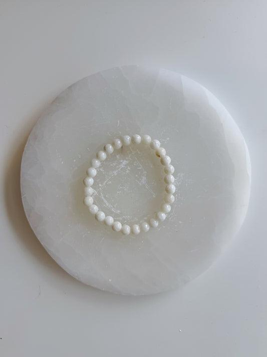 Cream Quartz Gemstone Bracelet