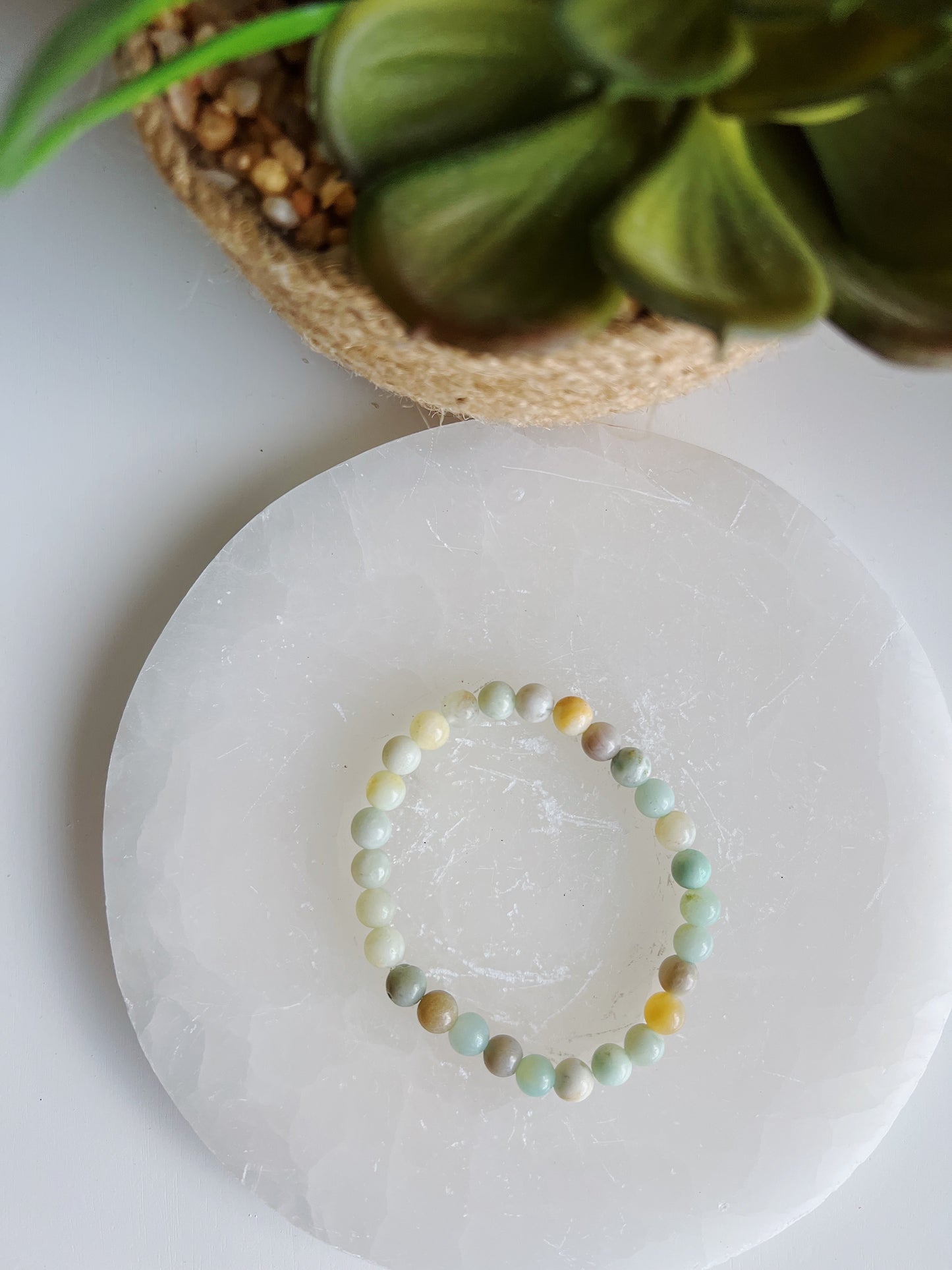 Medium Sized Amazonite Gemstone Bracelet