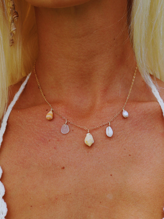 Gold Filled Ocean Vibe Multi Necklace