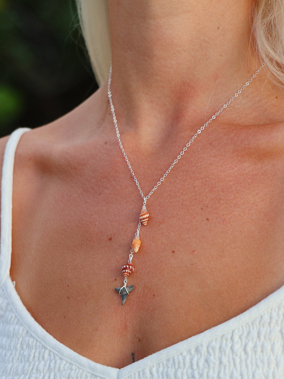 Sterling Silver Coastal Fall Drop Necklace