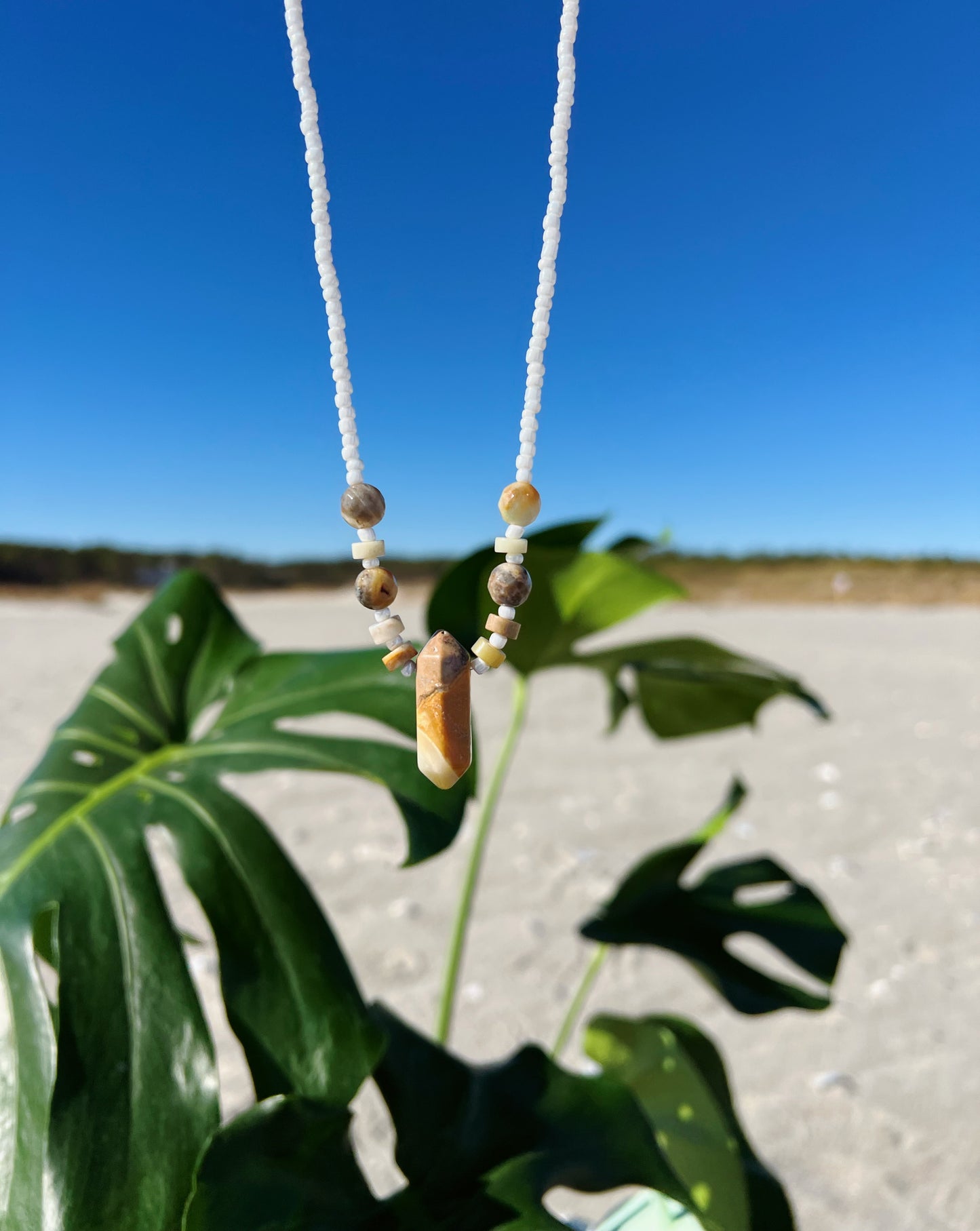 Amazonite Earth Drop Necklace