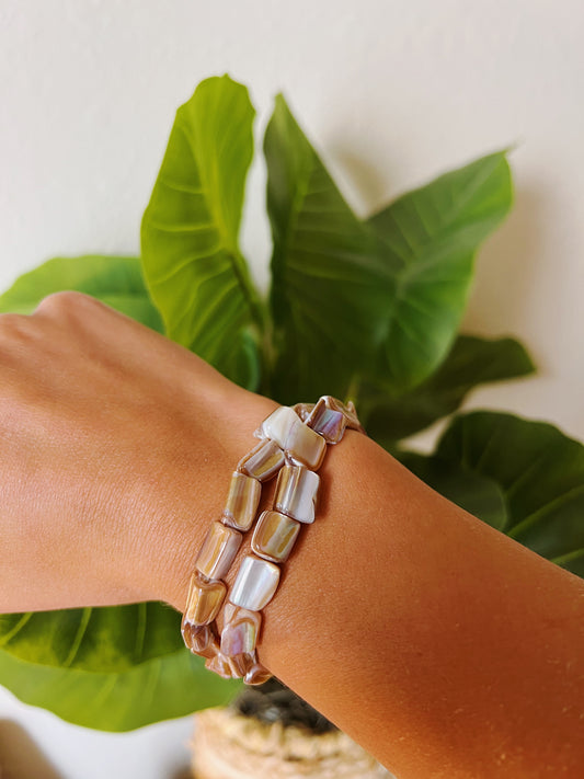 Funky Abalone Shell Bracelet