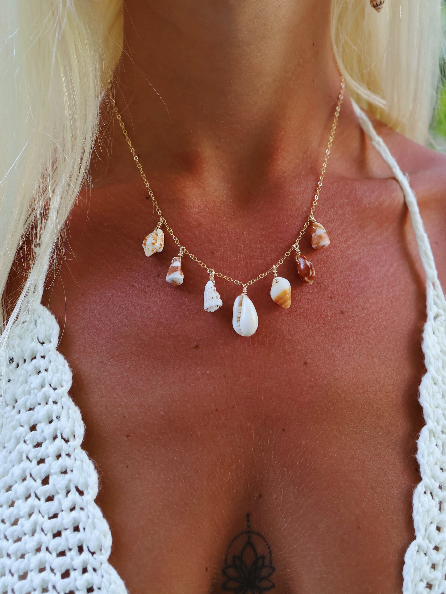 Gold Filled Beach Lover Multi Necklace