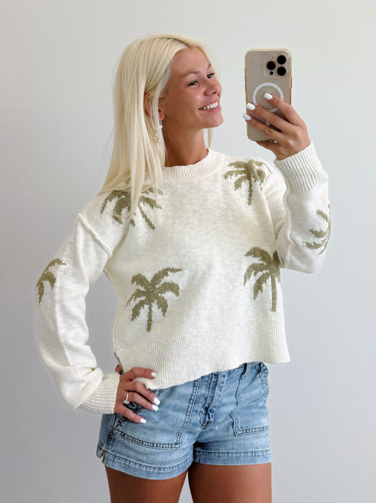 Palm Tree Sweater