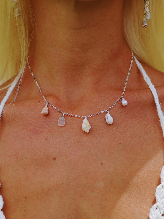 Sterling Silver Ocean Vibe Multi Necklace