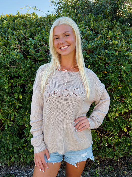 Desert Beach Lightweight Scoop Neck Sweater