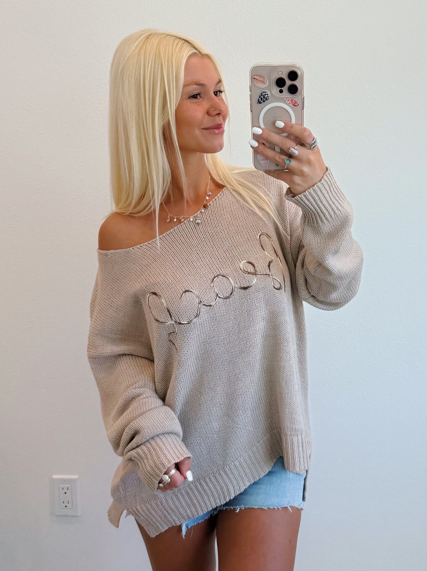 Desert Beach Lightweight Scoop Neck Sweater