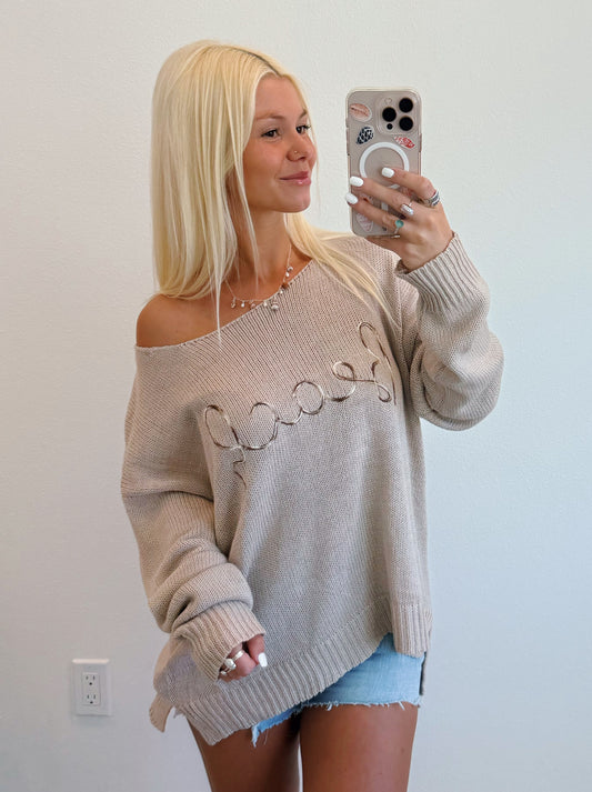Desert Beach Lightweight Scoop Neck Sweater