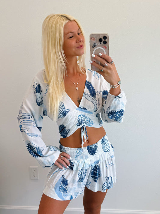 Seashell Long Sleeve & Short Set