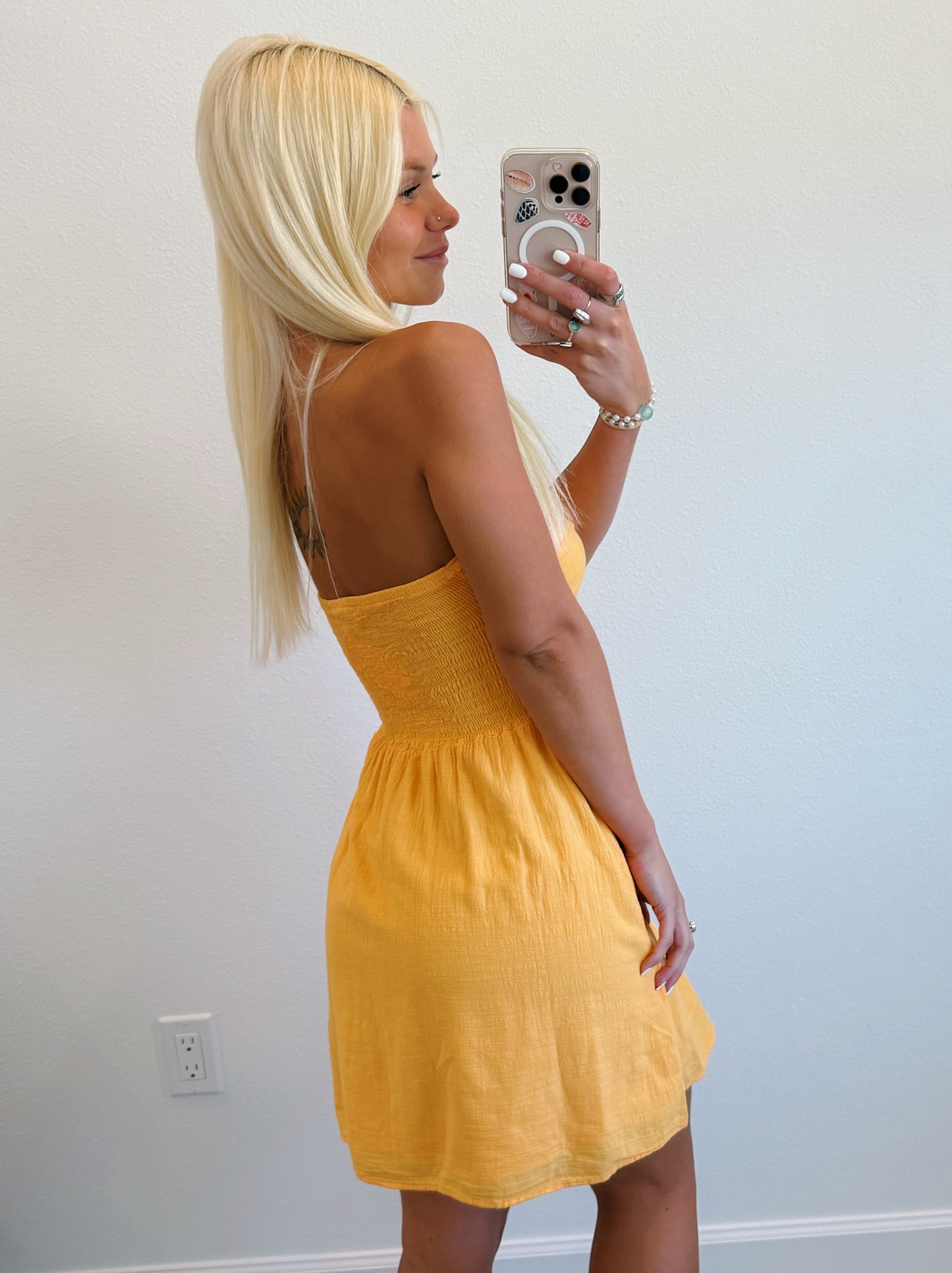 Strapless Twist Dress