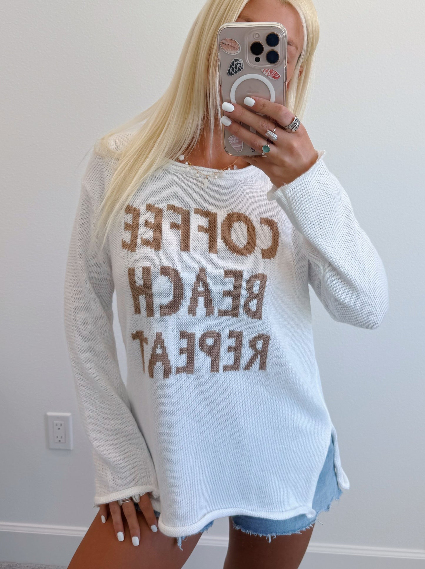 Coffee Beach Repeat Lightweight Sweater