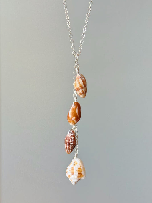 Sterling Silver Autumn Tide Drop Necklace