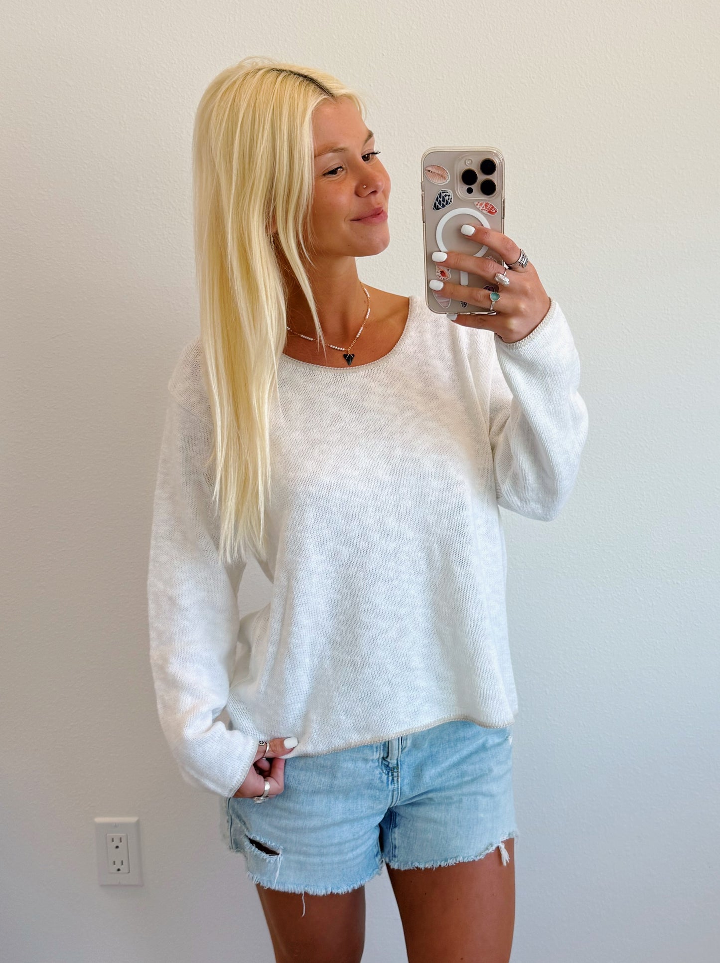 Contrast Stitch Sweater