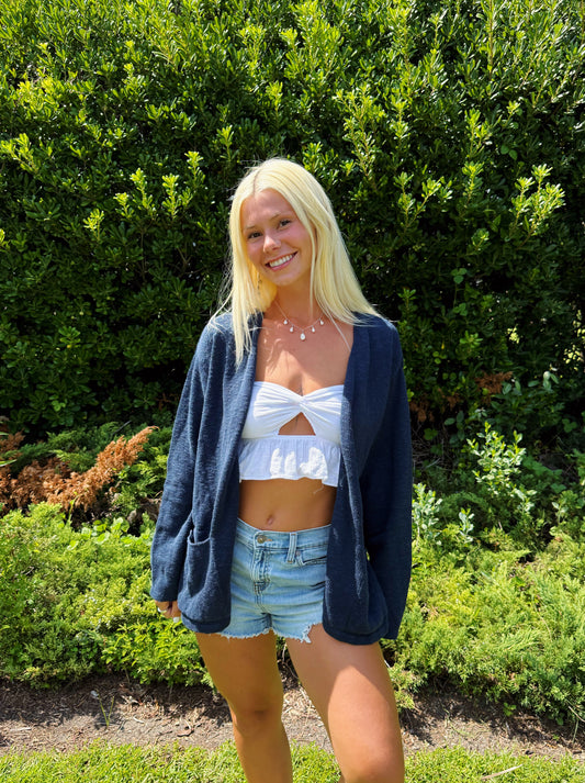 Navy Cardigan