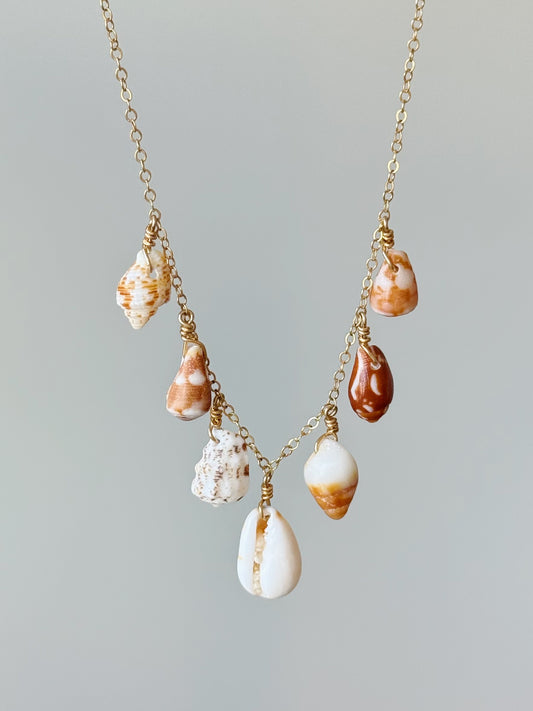 Gold Filled Beach Lover Multi Necklace