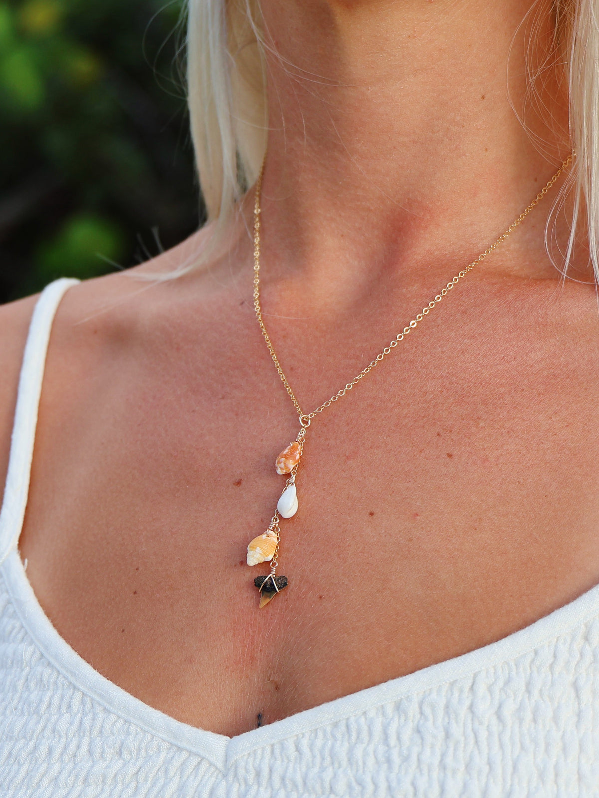 Gold Filled Coastal Fall Drop Necklace