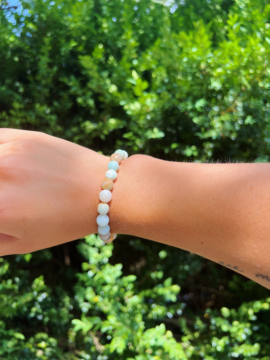 Faceted Amazonite Bracelet