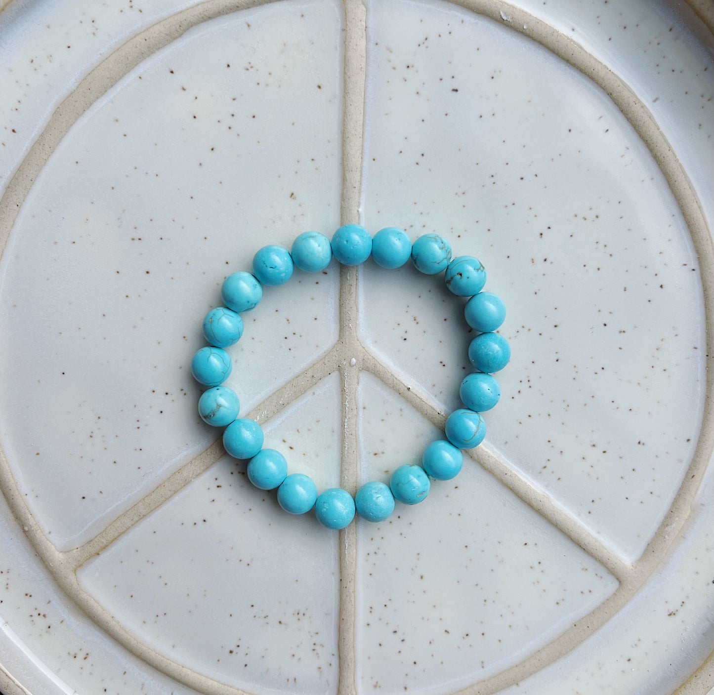 8mm Turquoise Gemstone Bracelet