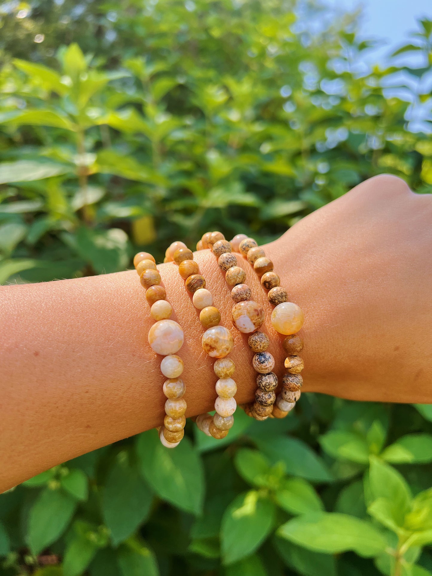 Natural Wooden Groovy Bracelets