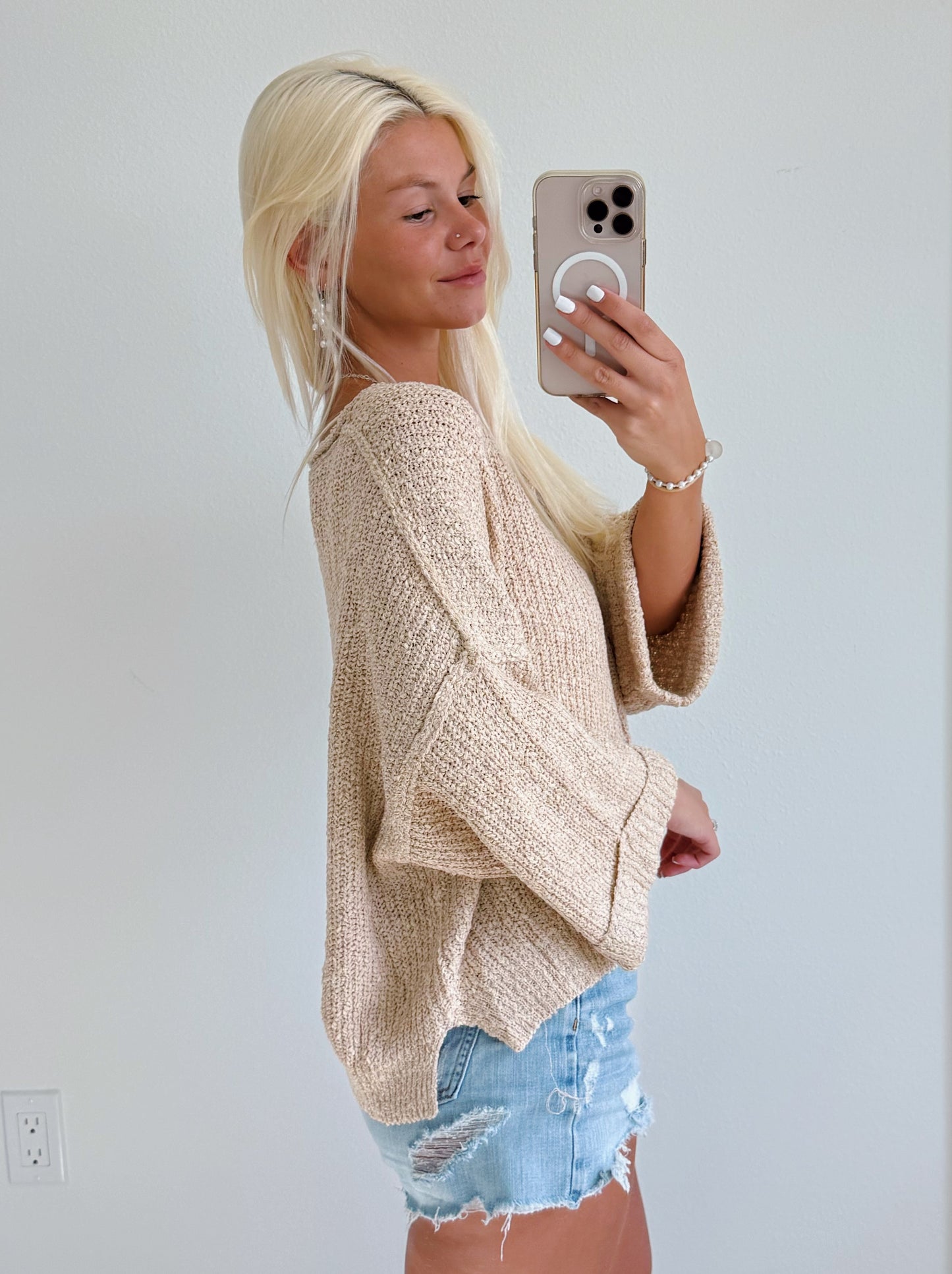 Coastal Breeze Lightweight Knit Pullover