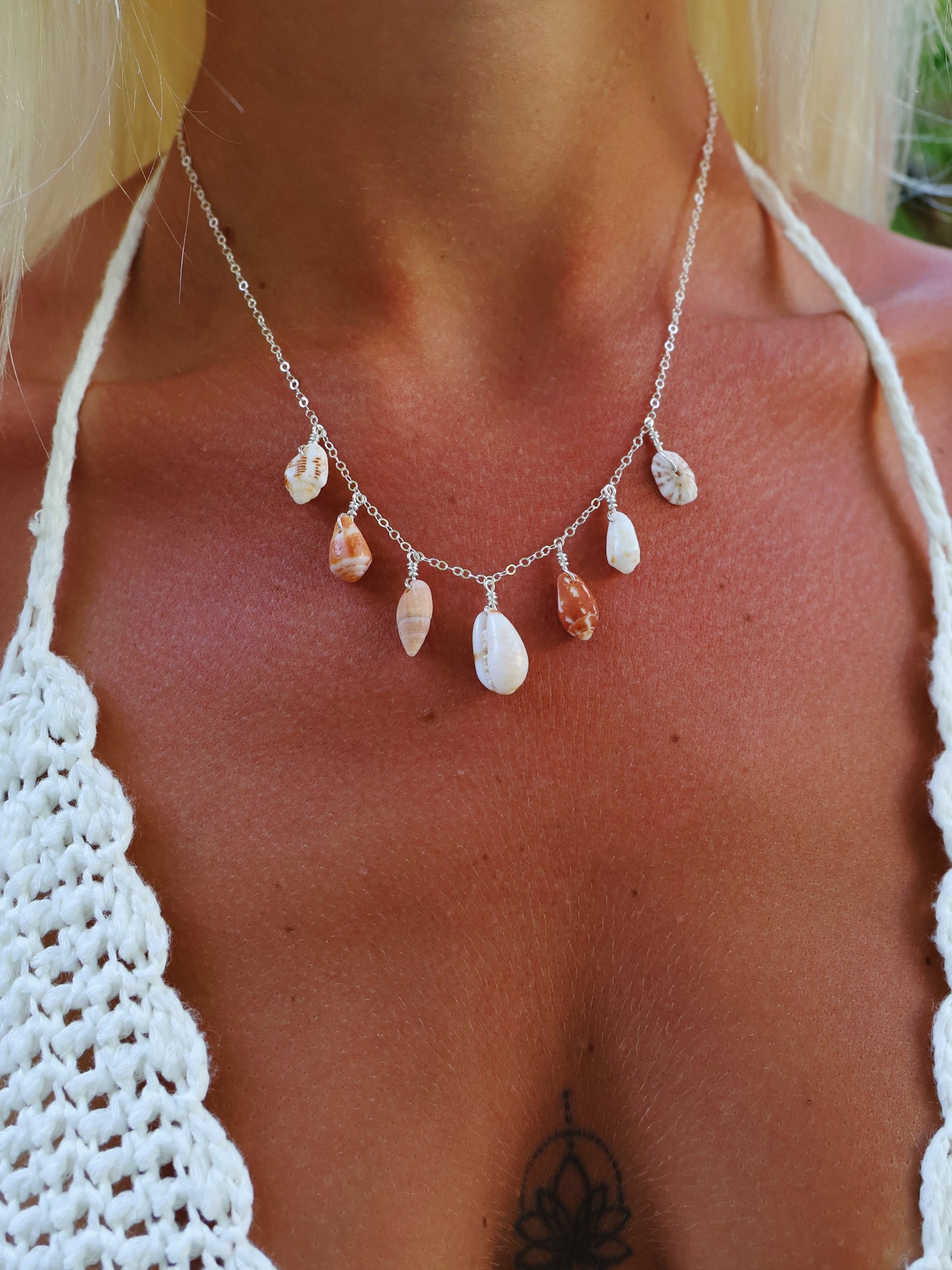 Sterling Silver Beach Lover Multi Necklace