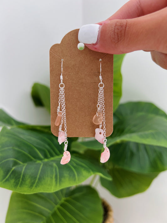 Pink Dangle Earrings