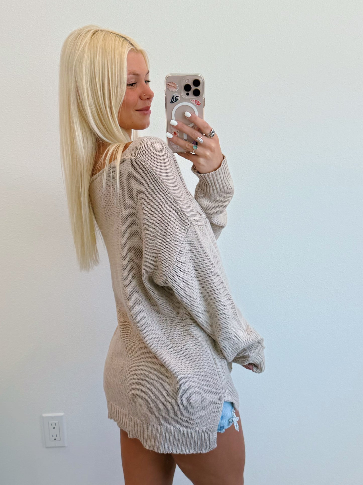 Desert Beach Lightweight Scoop Neck Sweater