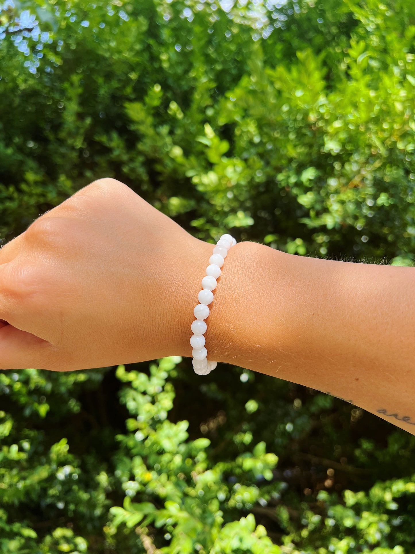 White Moonstone Bracelet