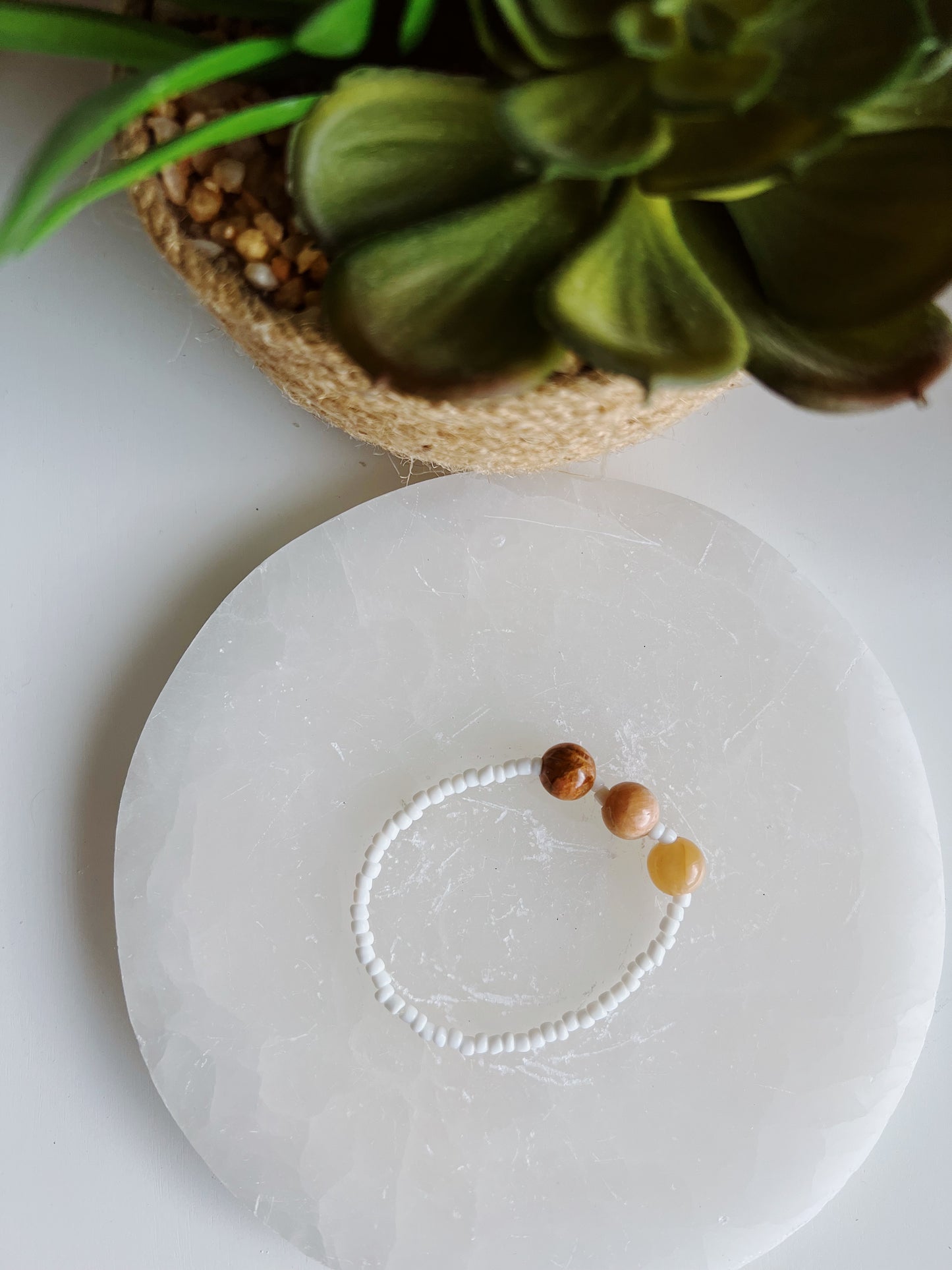 Sunstone Beaded Bracelet