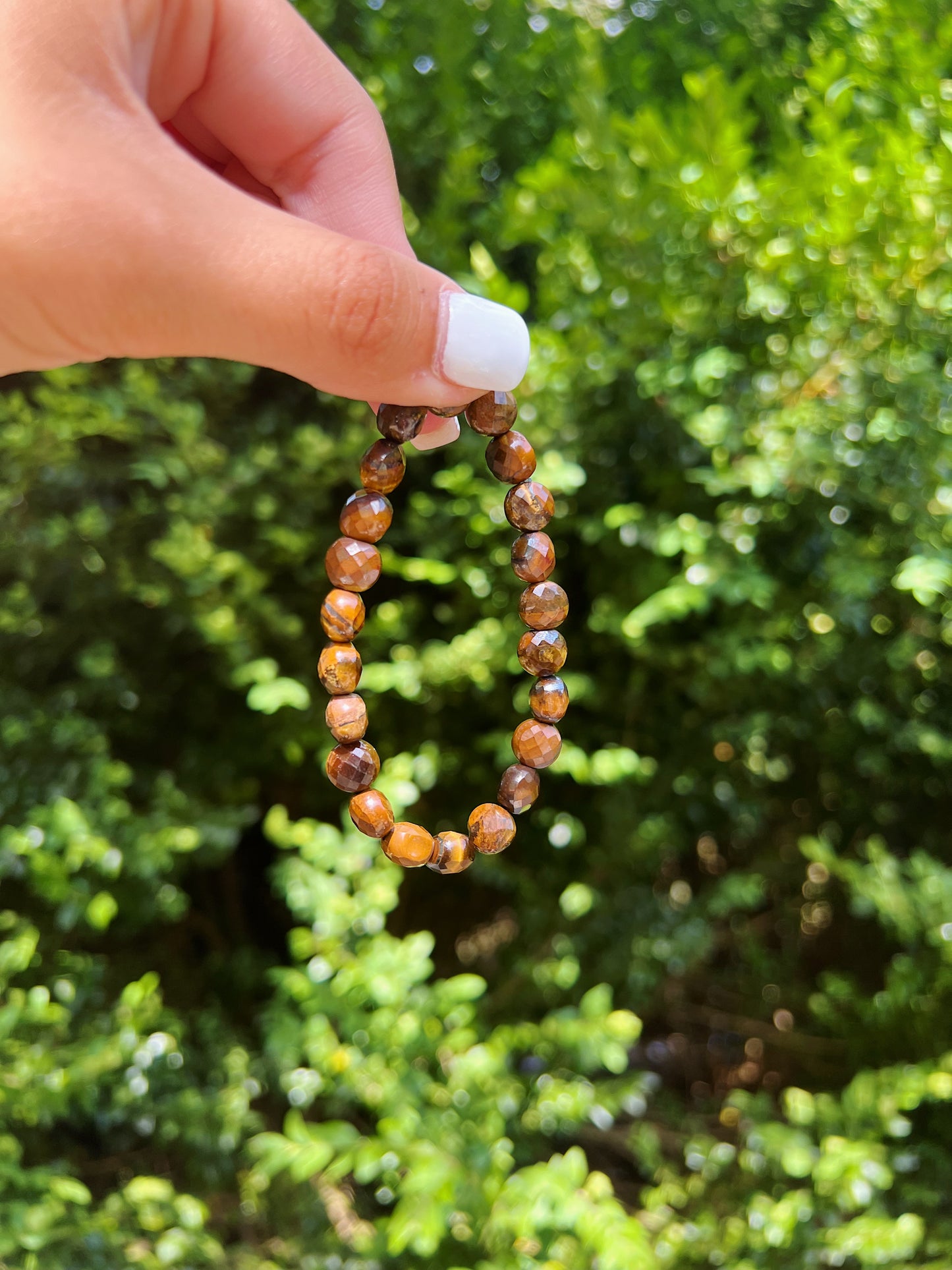 Faceted Tigers Eye Bracelet