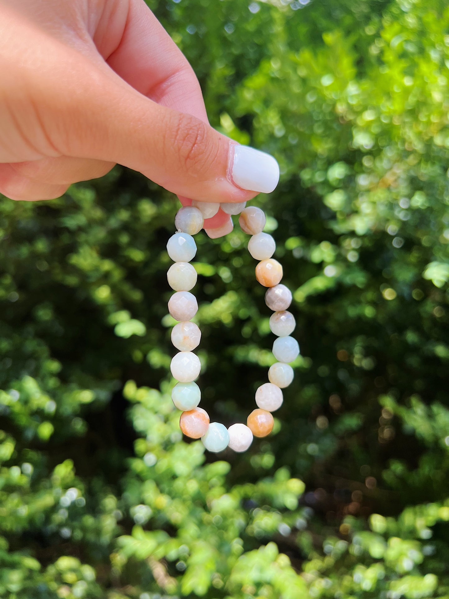 Faceted Amazonite Bracelet