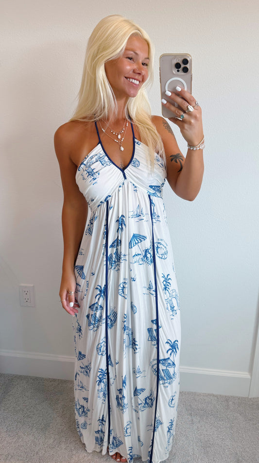 Meet me at the Beach Maxi Dress