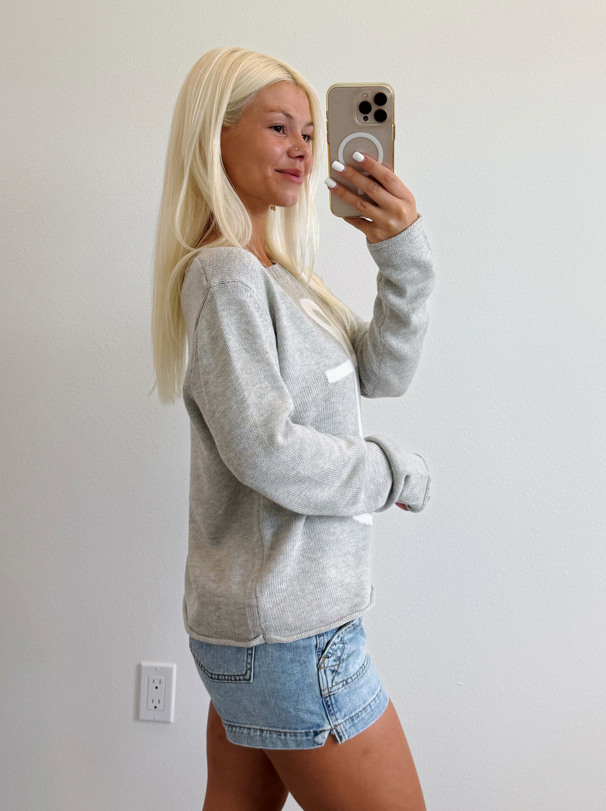 Silver Anchor Lightweight Sweater