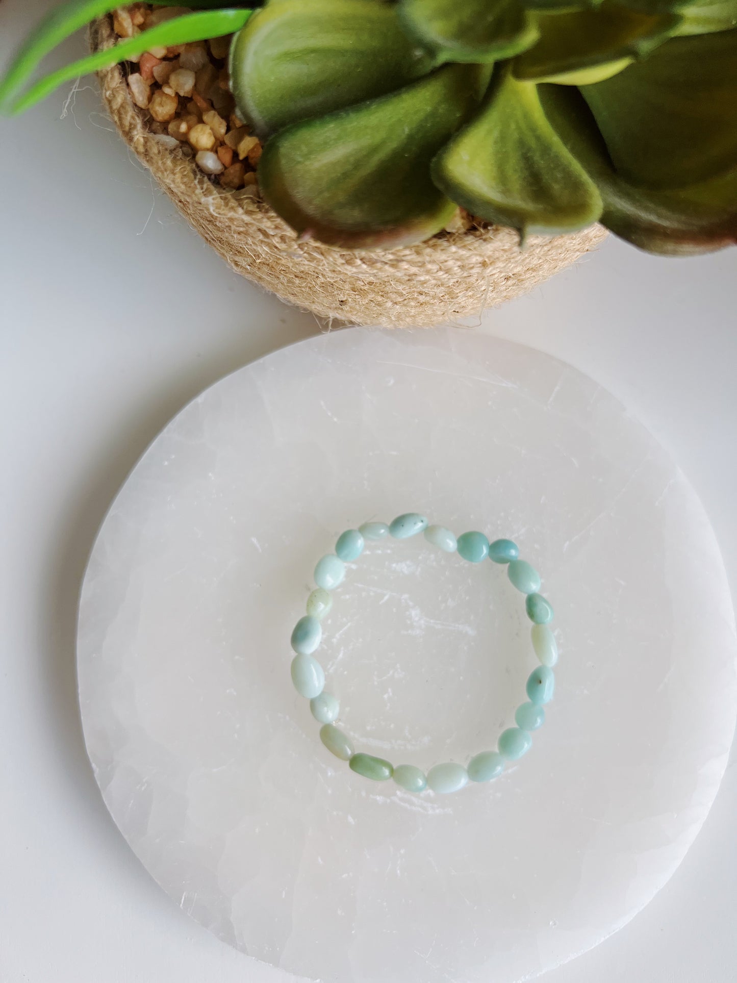 Ocean Wave Amazonite Gemstone Bracelet