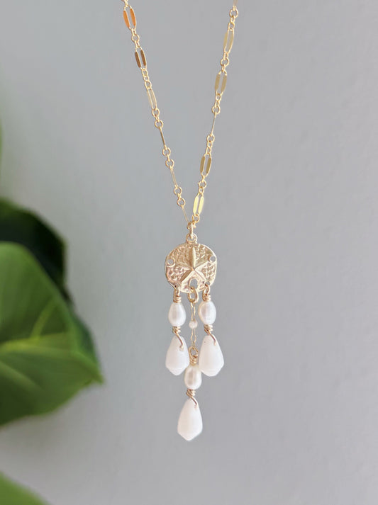 Sparkle Beach Dreamcatcher Cone Shell Necklace (Gold Filled or Sterling Silver)