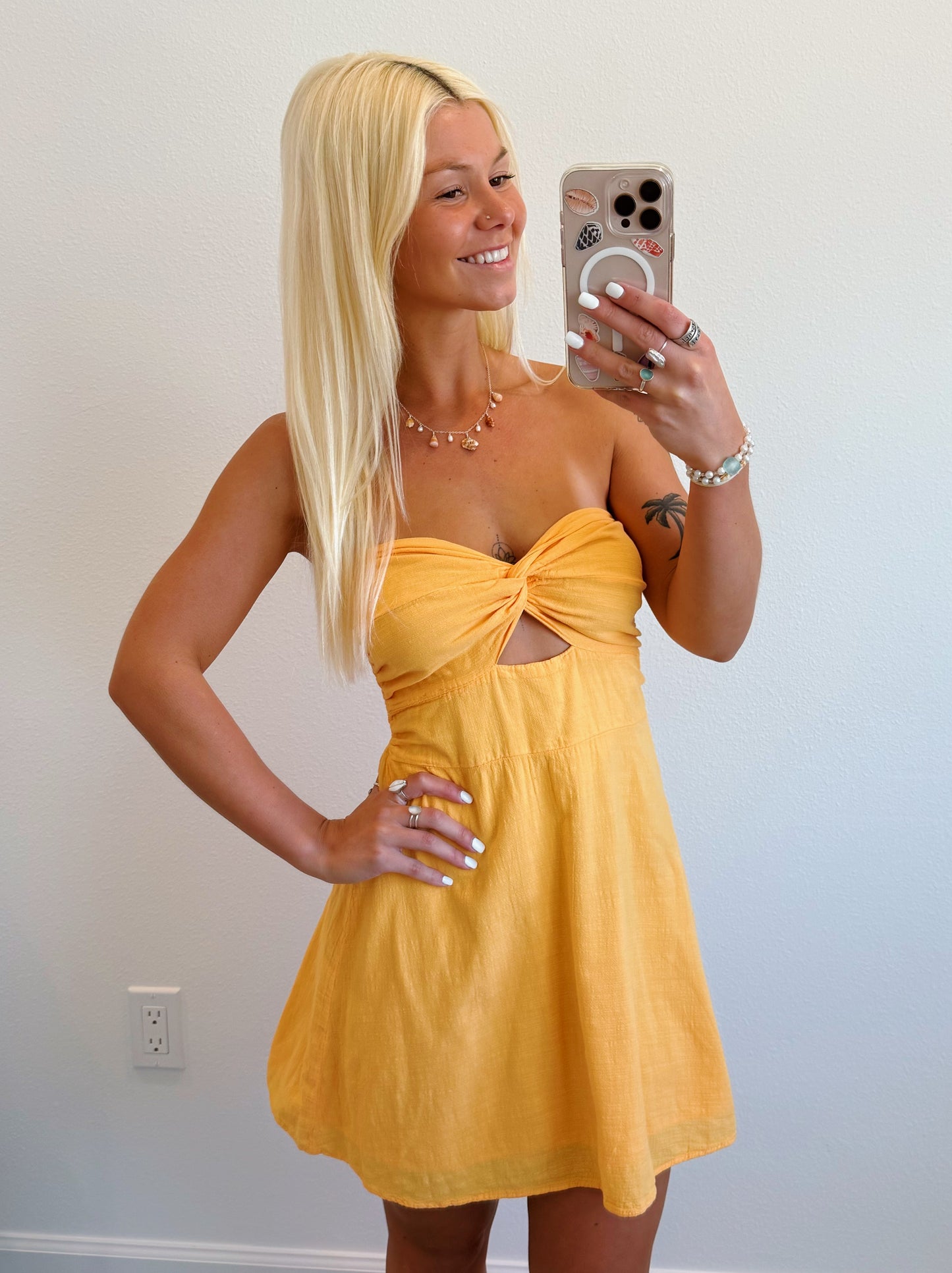 Strapless Twist Dress