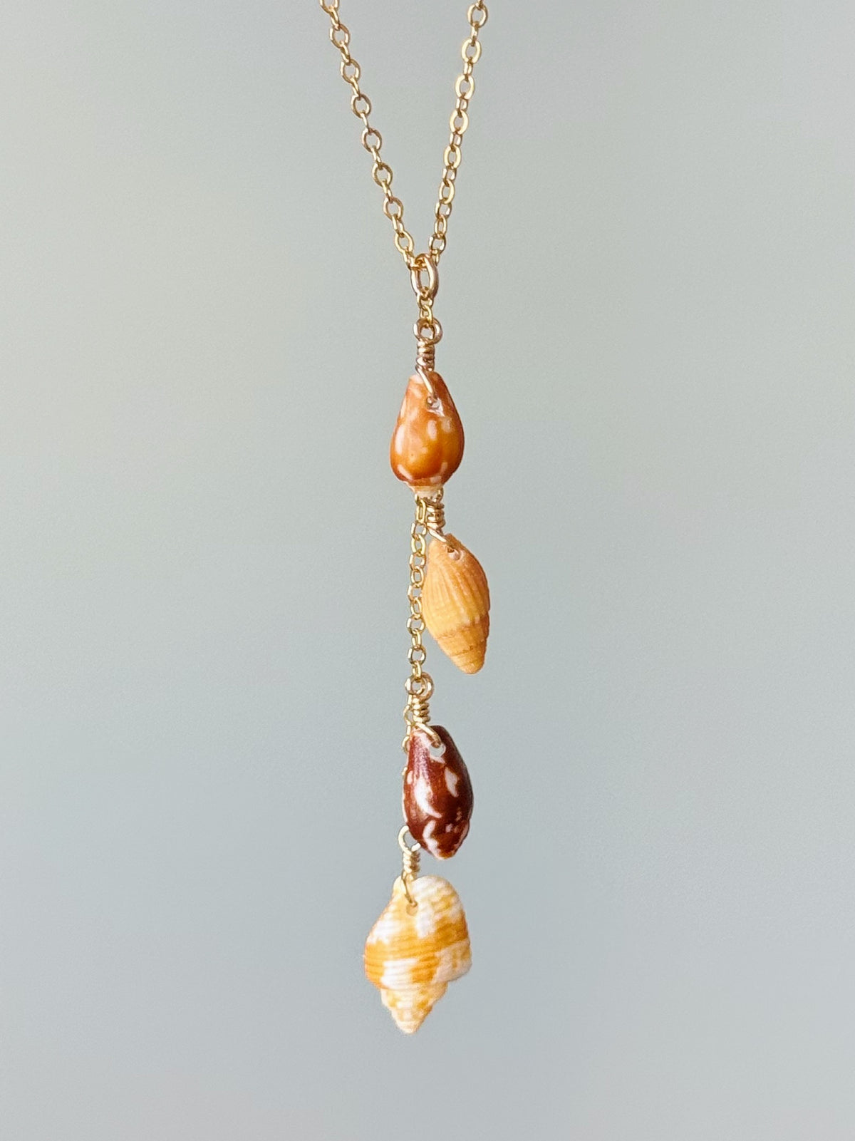 Gold Filled Autumn Tide Drop Necklace