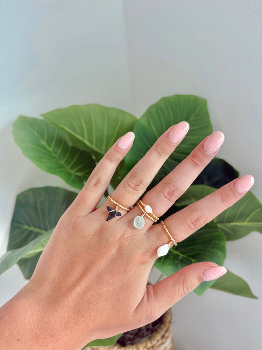 Gold Stretchy Rings