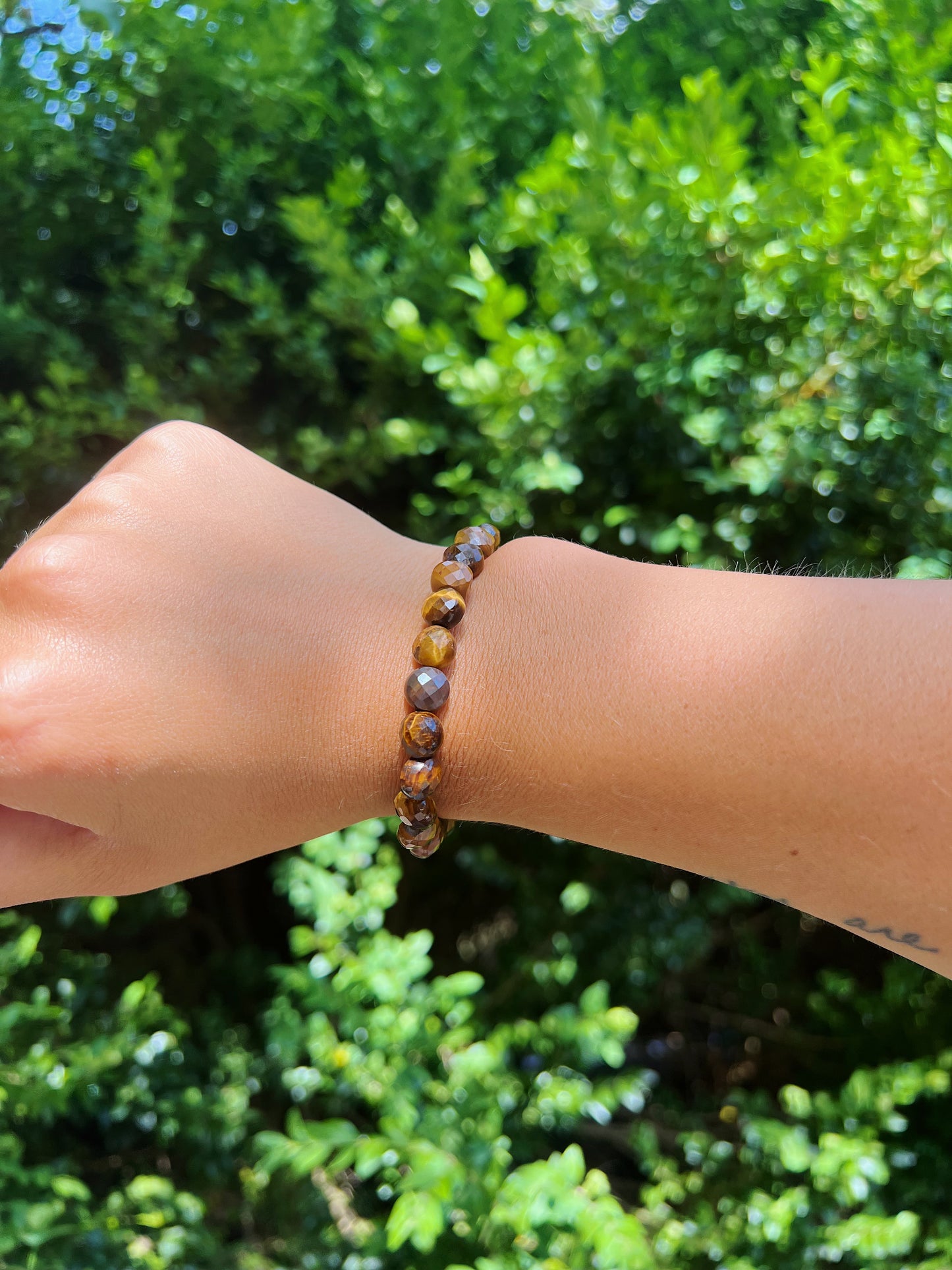 Faceted Tigers Eye Bracelet