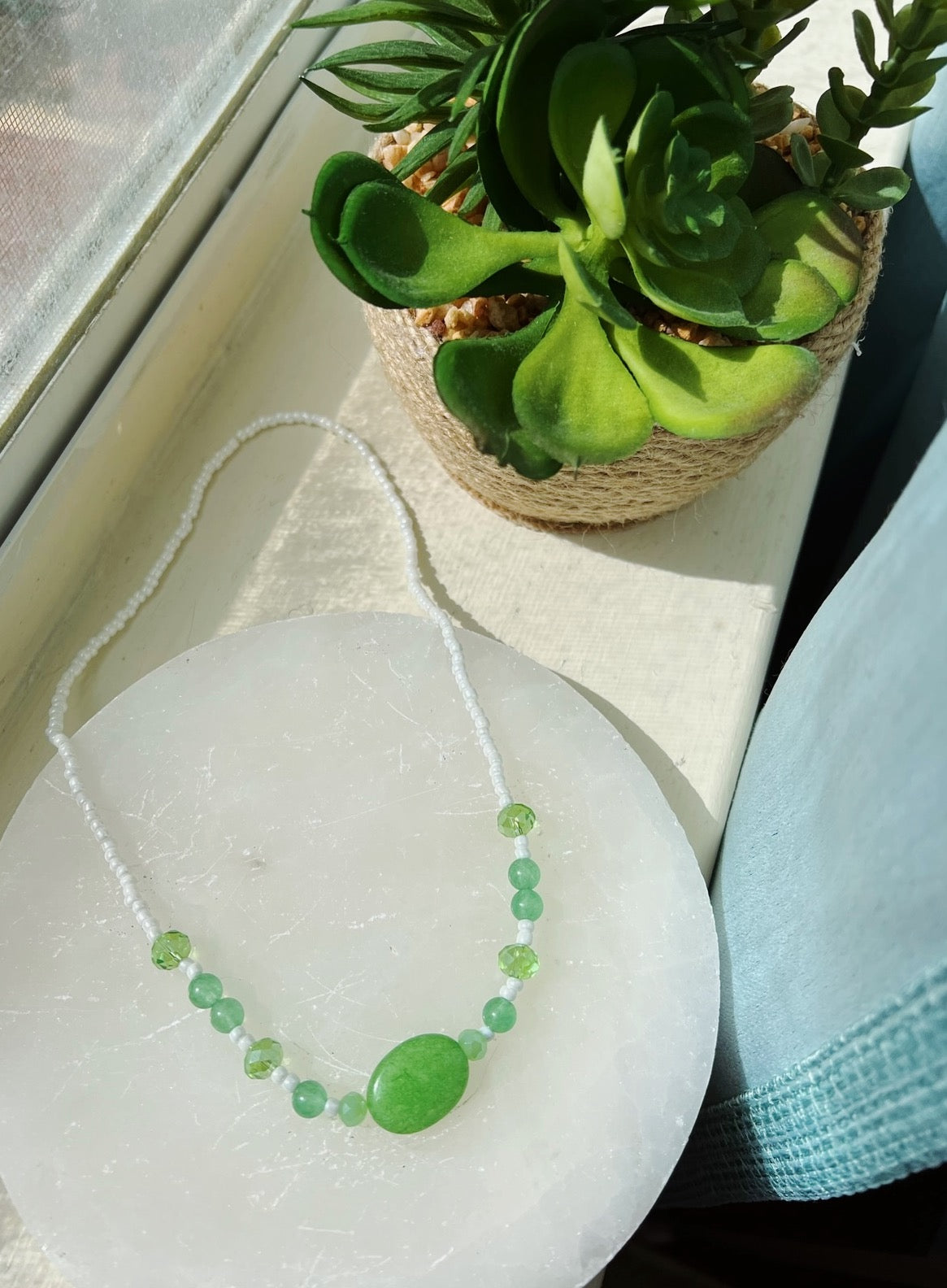 Green Aventurine/Jade Necklace