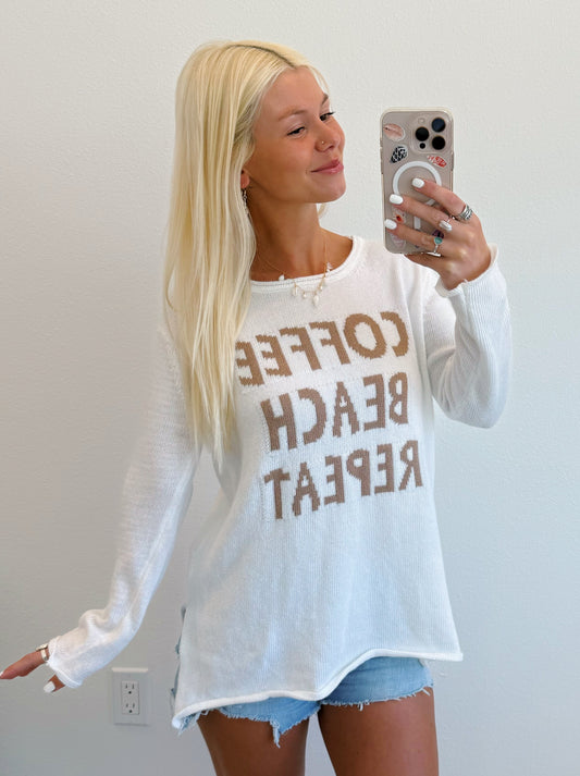 Coffee Beach Repeat Lightweight Sweater