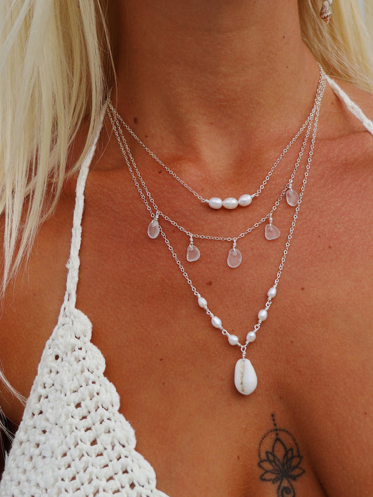 Sterling Silver Mermaid Necklace Stack