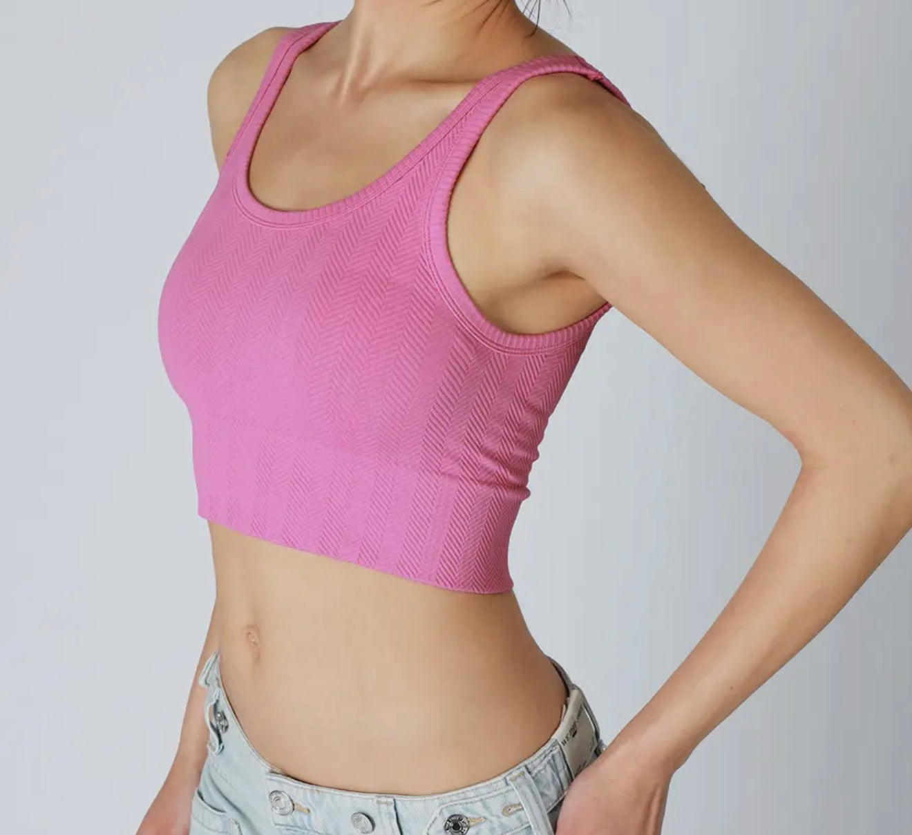 Crown Blue Reversible Crop Top
